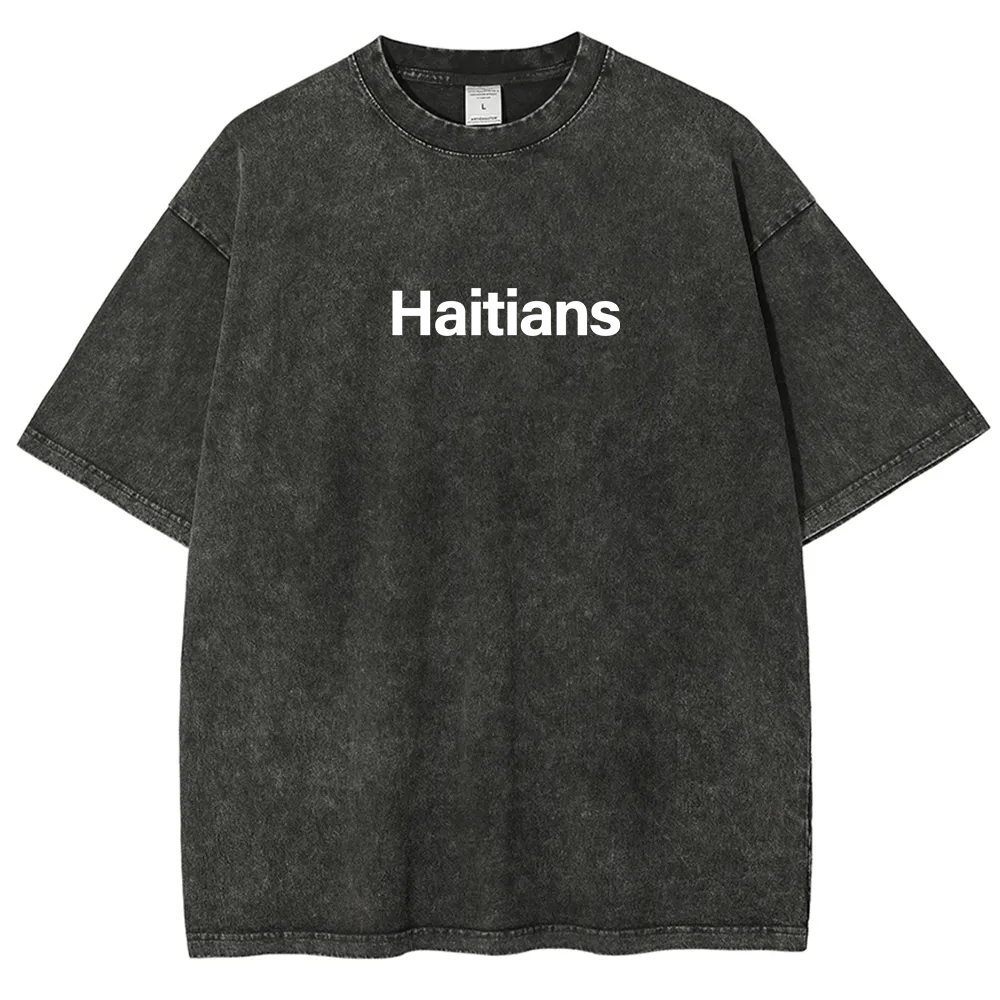 Haitians Unisex Fit  Washed T-Shirt