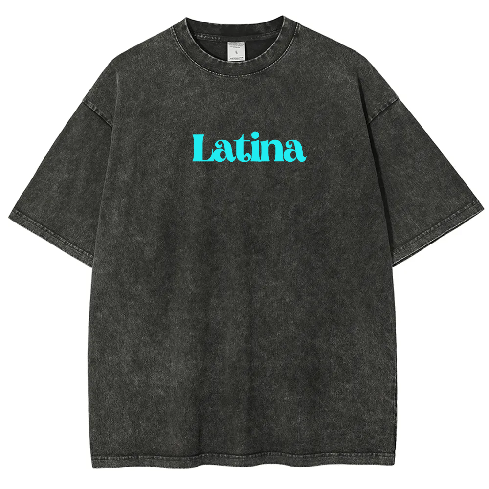 Latina Unisex Fit  Washed T-Shirt