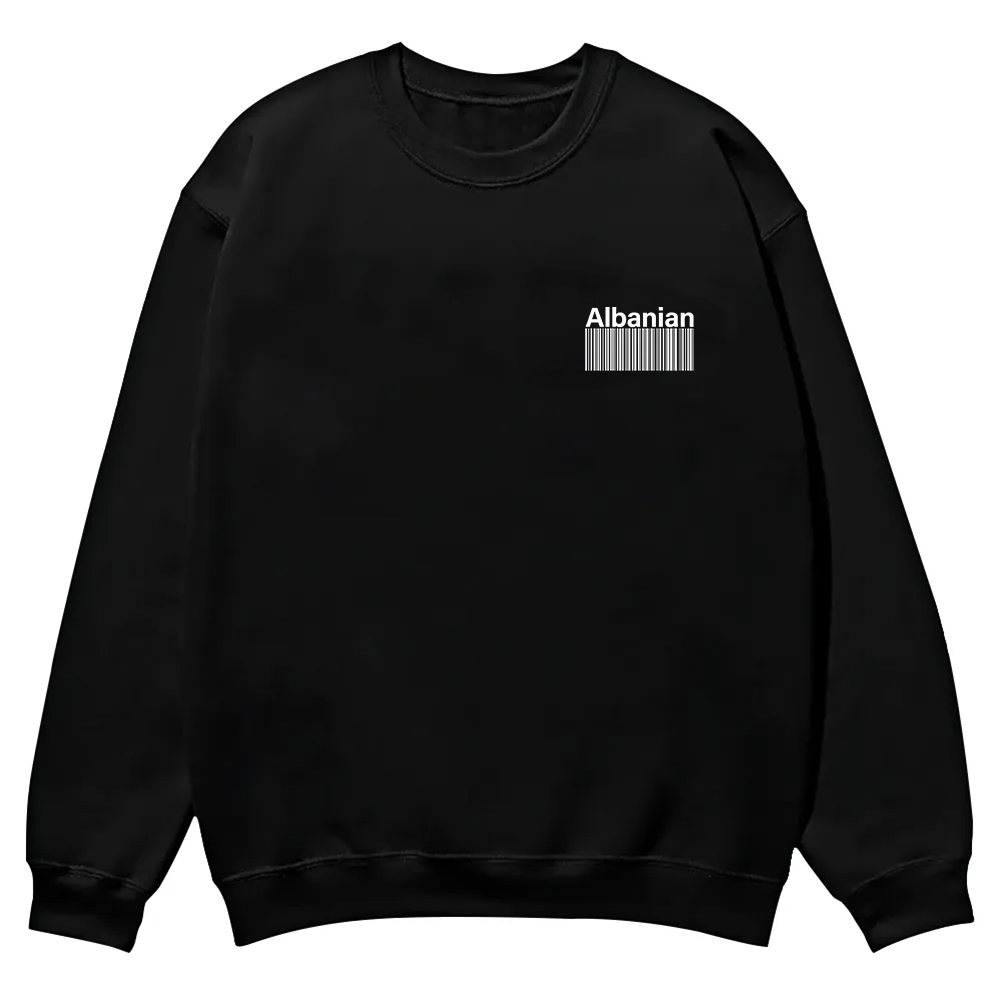 Albanian Unisex Fit  Casual Crewneck Sweatshirt wearishow