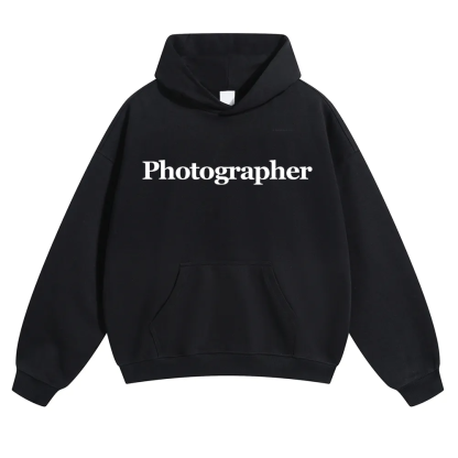 Photographer Unisex Solid Color Hoodie wearishow