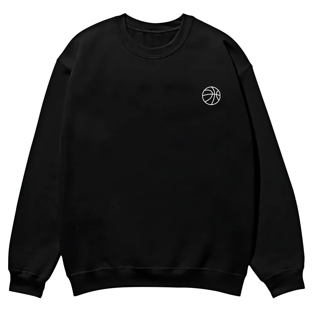 Basketball Player Casual Crewneck Sweatshirt wearishow