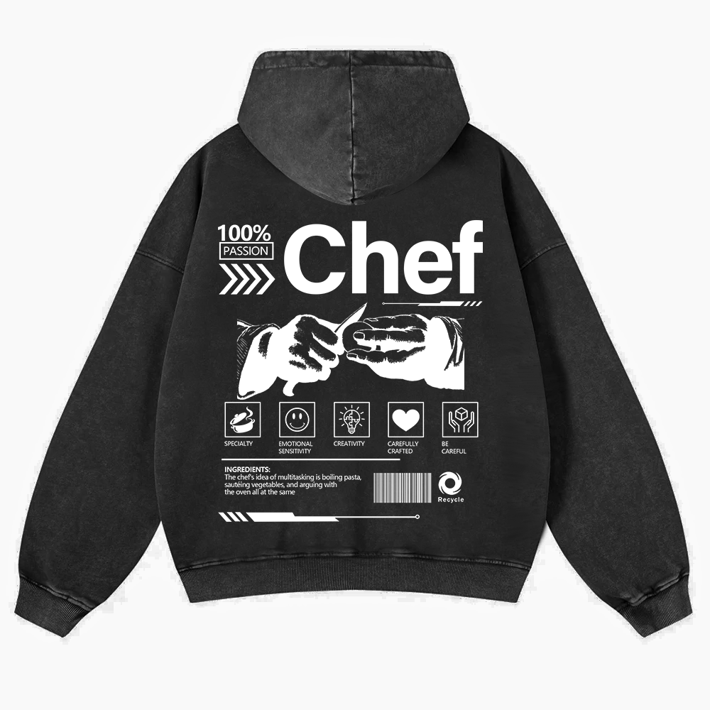 Chef Washed Hoodie wearishow