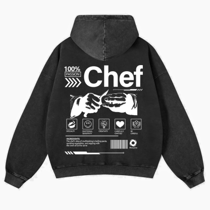 Chef Washed Hoodie wearishow