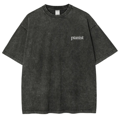 Pianist Unisex Fit Washed T-Shirt