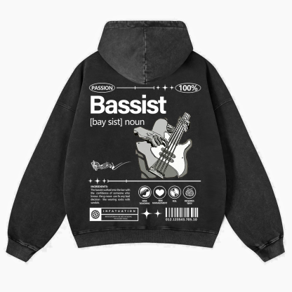 Bassist Washed Hoodie wearishow
