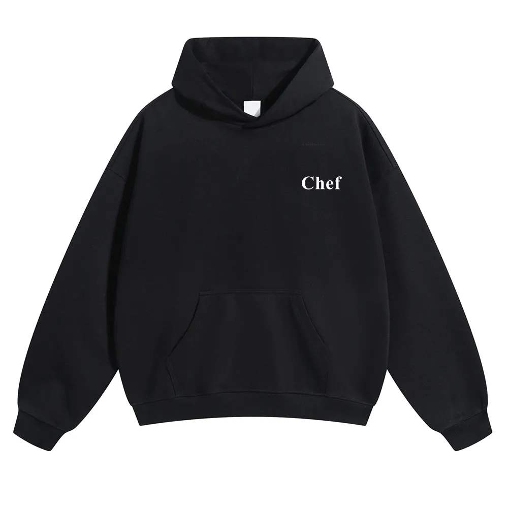 Chef Unisex Solid Color Hoodie wearishow