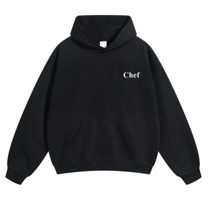 Chef Unisex Solid Color Hoodie wearishow