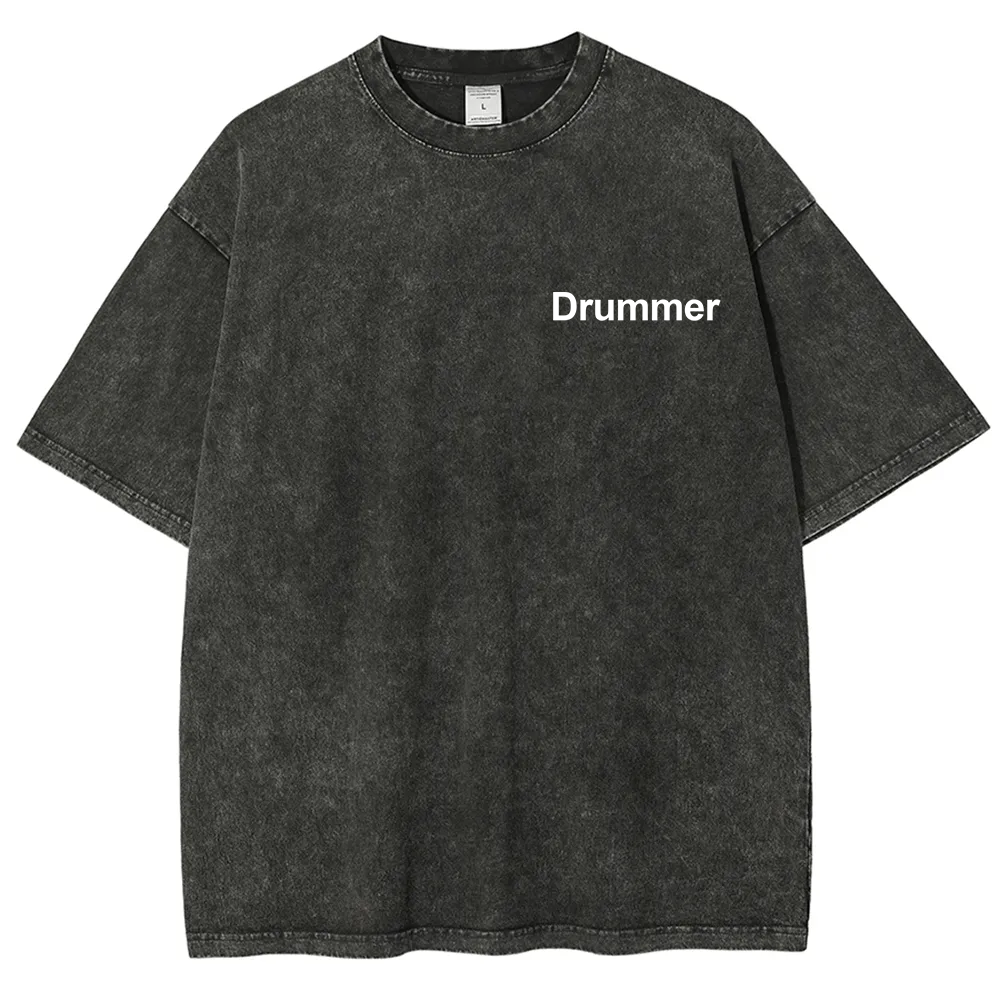 Drummer Unisex Fit Washed T-Shirt