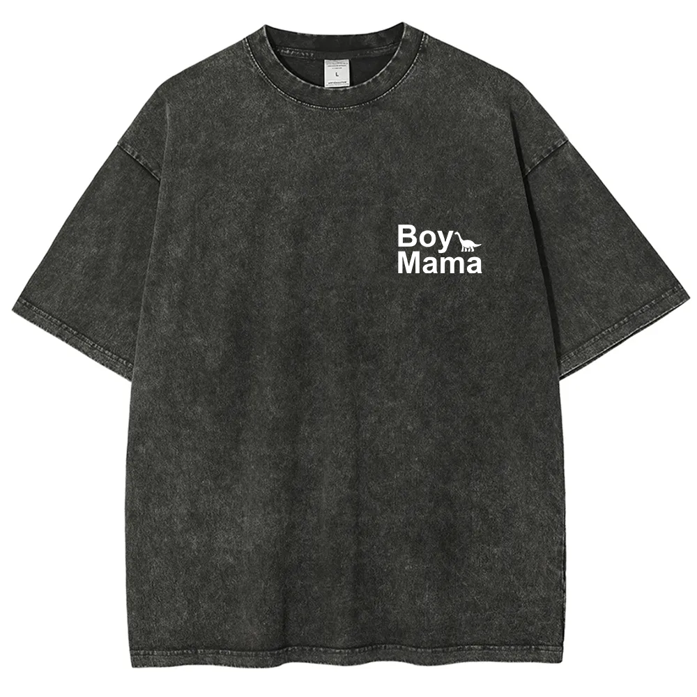 Boy Mama Unisex Fit Washed T-Shirt