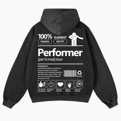 Performer Washed Hoodie wearishow