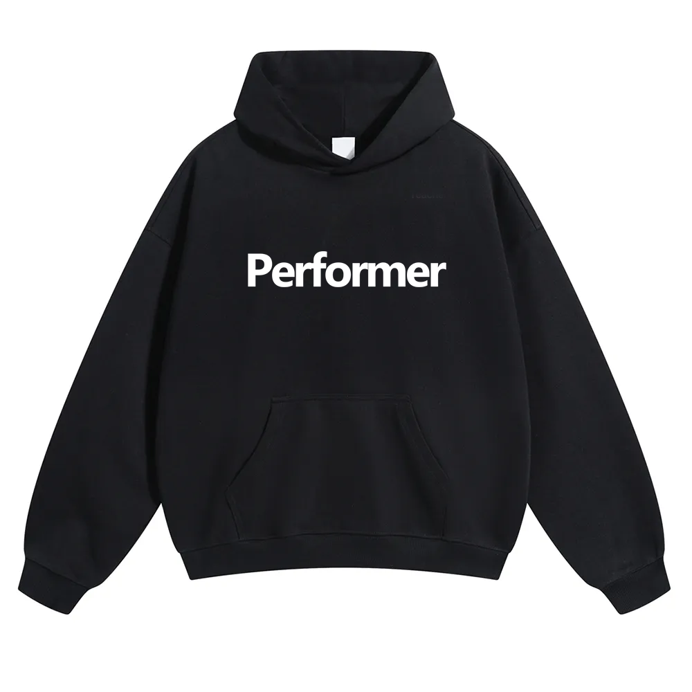 Performer Unisex Solid Color Hoodie wearishow