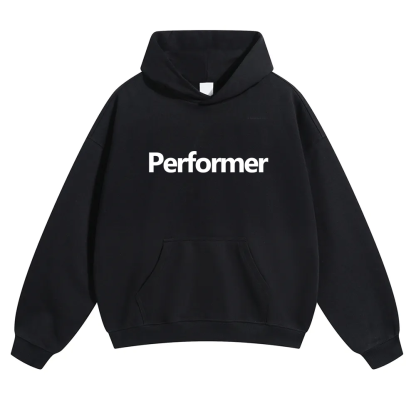 Performer Unisex Solid Color Hoodie wearishow