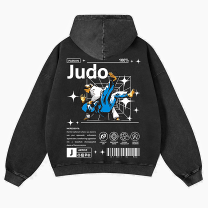 Judo Washed Hoodie wearishow