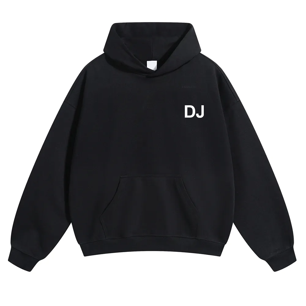 DJ Unisex Solid Color Hoodie wearishow