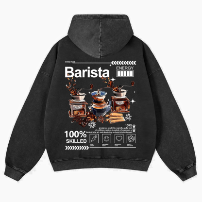 Barista Washed Hoodie wearishow