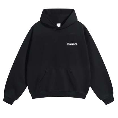 Barista Unisex Solid Color Hoodie wearishow