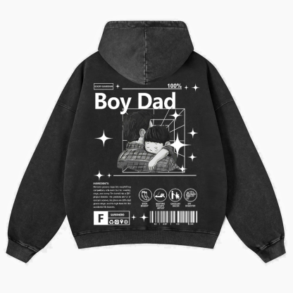 Boy Dad Washed Hoodie wearishow