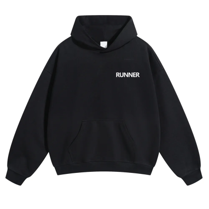 Runner Unisex Solid Color Hoodie wearishow