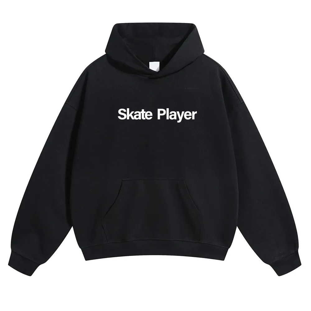 Skate Player  Unisex Solid Color Hoodie wearishow