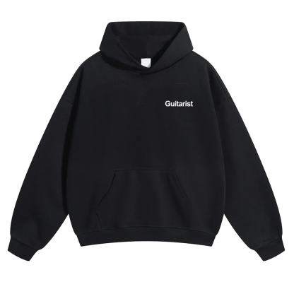 Guitarist Unisex Solid Color Hoodie wearishow