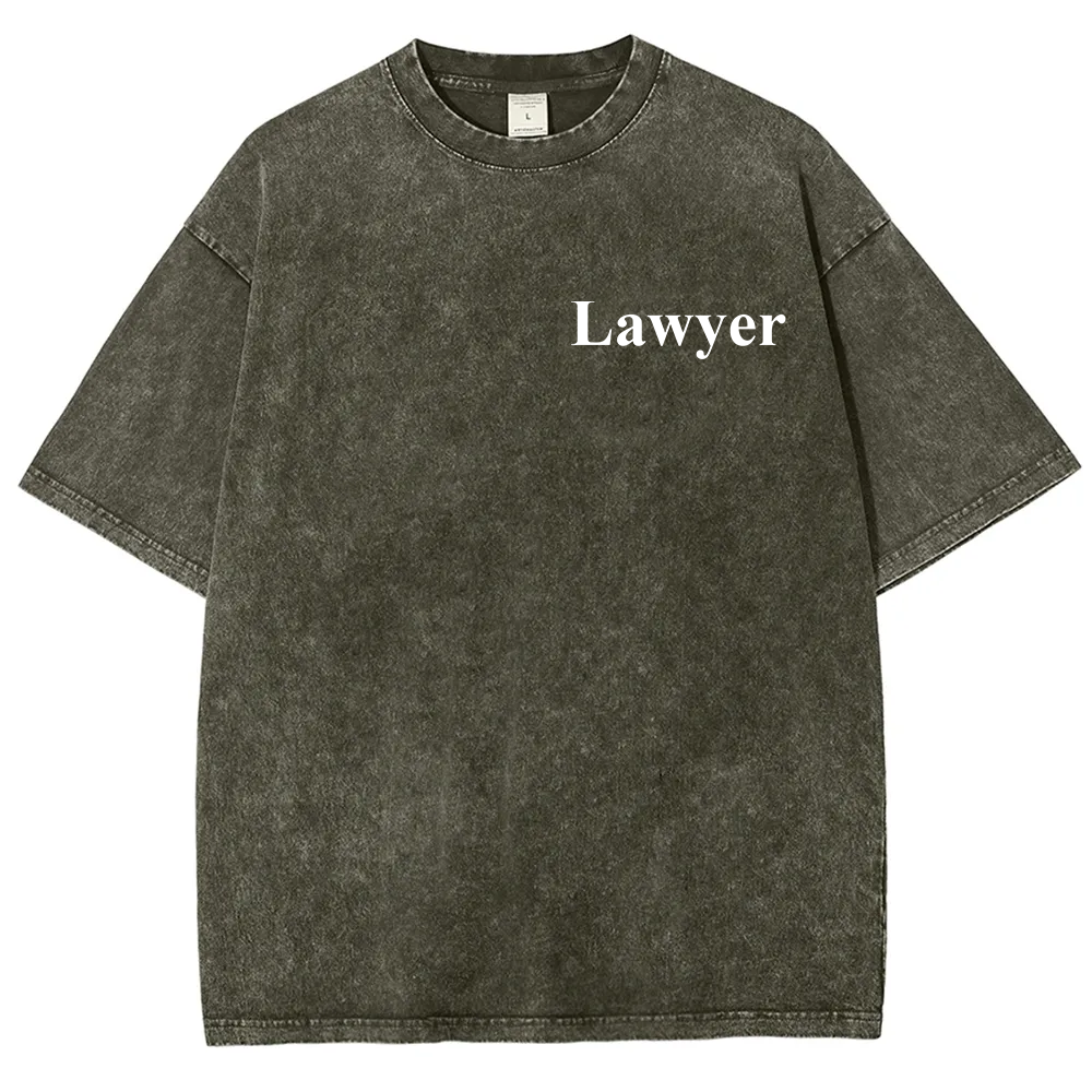 Lawyer Unisex Fit Washed T-Shirt?