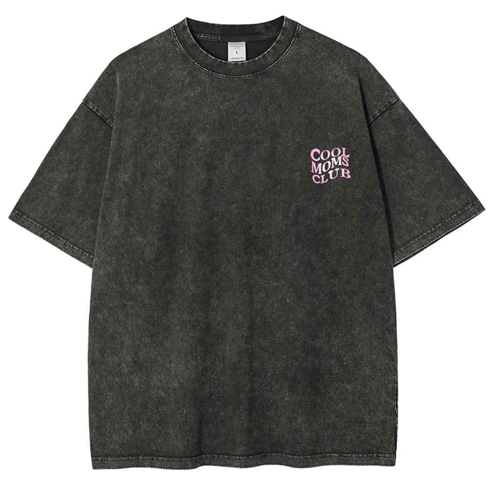 Cool Moms Club Snowflake Vintage Washed T-Shirt