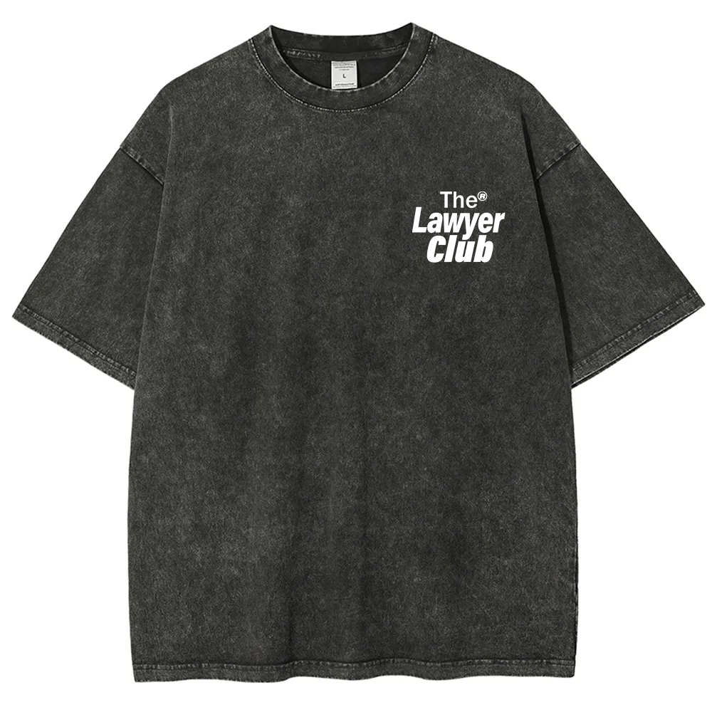 The Lawyer Club Unisex Fit Washed T-Shirt