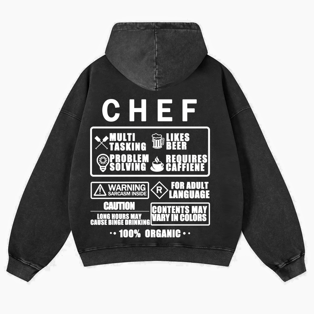 Chef Casual Washed Hoodie 