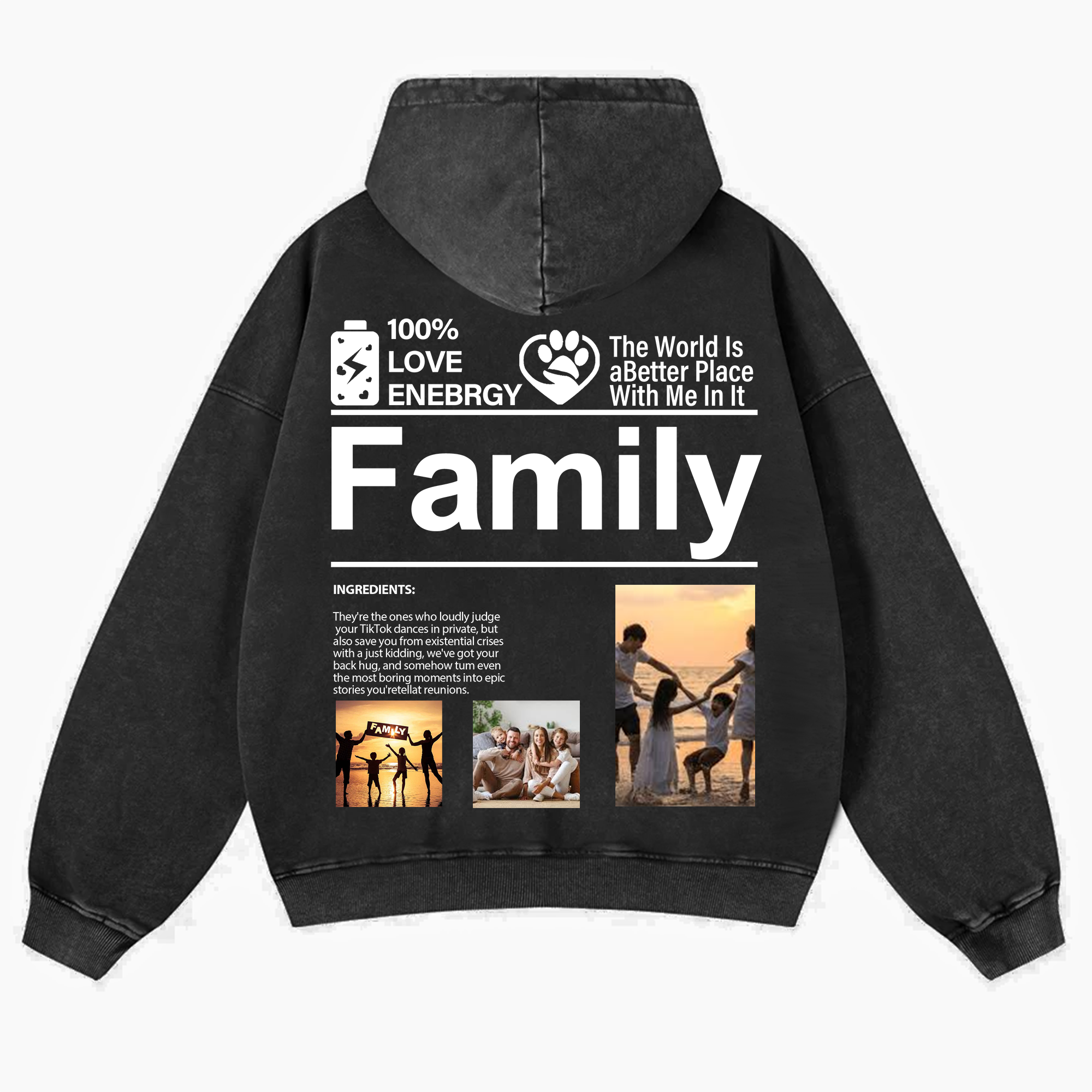 Design your own clothing pattern Unisex Fit Vintage Washed Hoodie