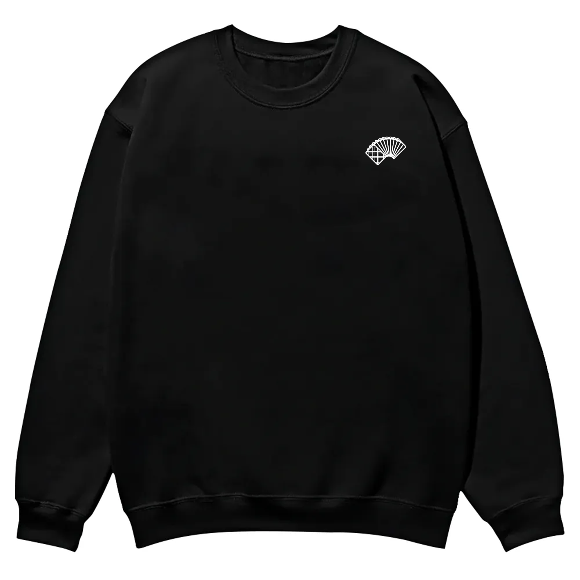 Poker Player Unisex Casual Crewneck Sweatshirt