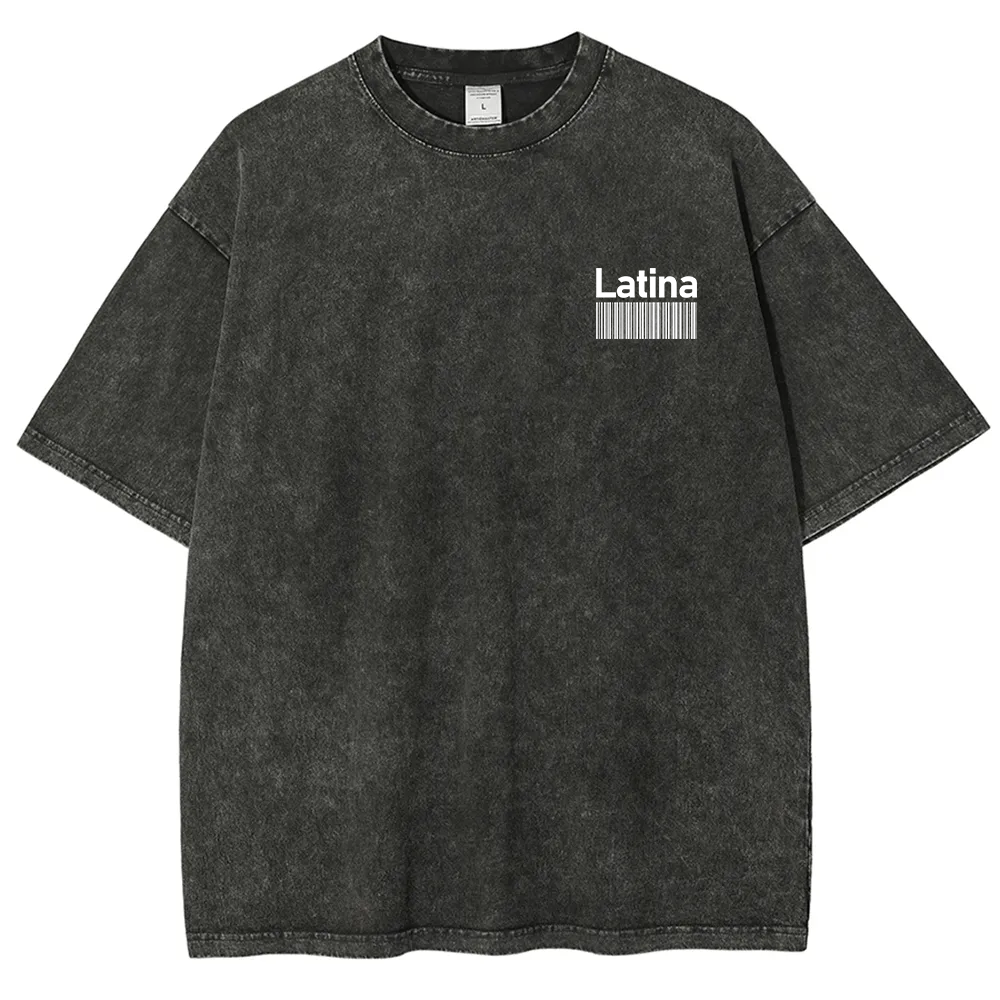 Latina Unisex Fit  Washed T-Shirt