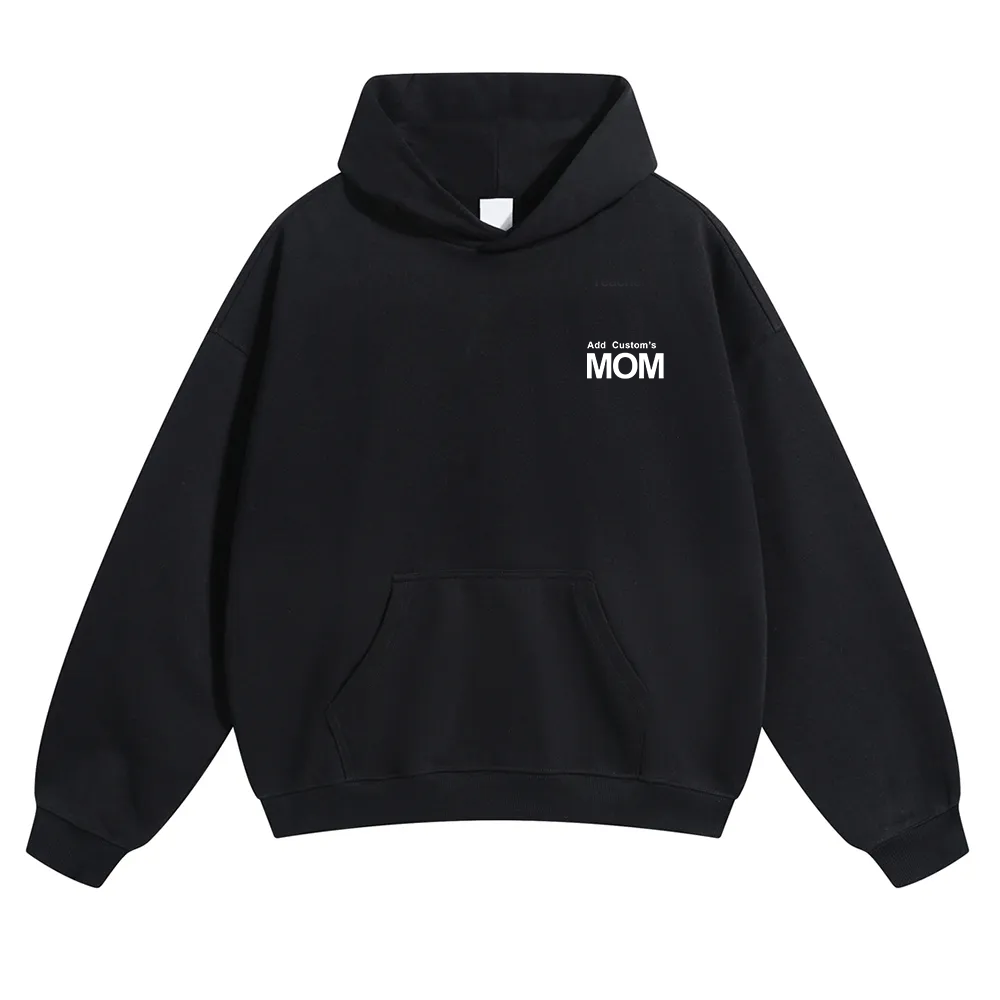 MOM Custom Solid Color Hoodie wearishow