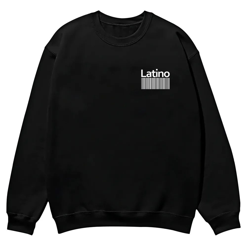 Latino Unisex Fit  Casual Crewneck Sweatshirt wearishow