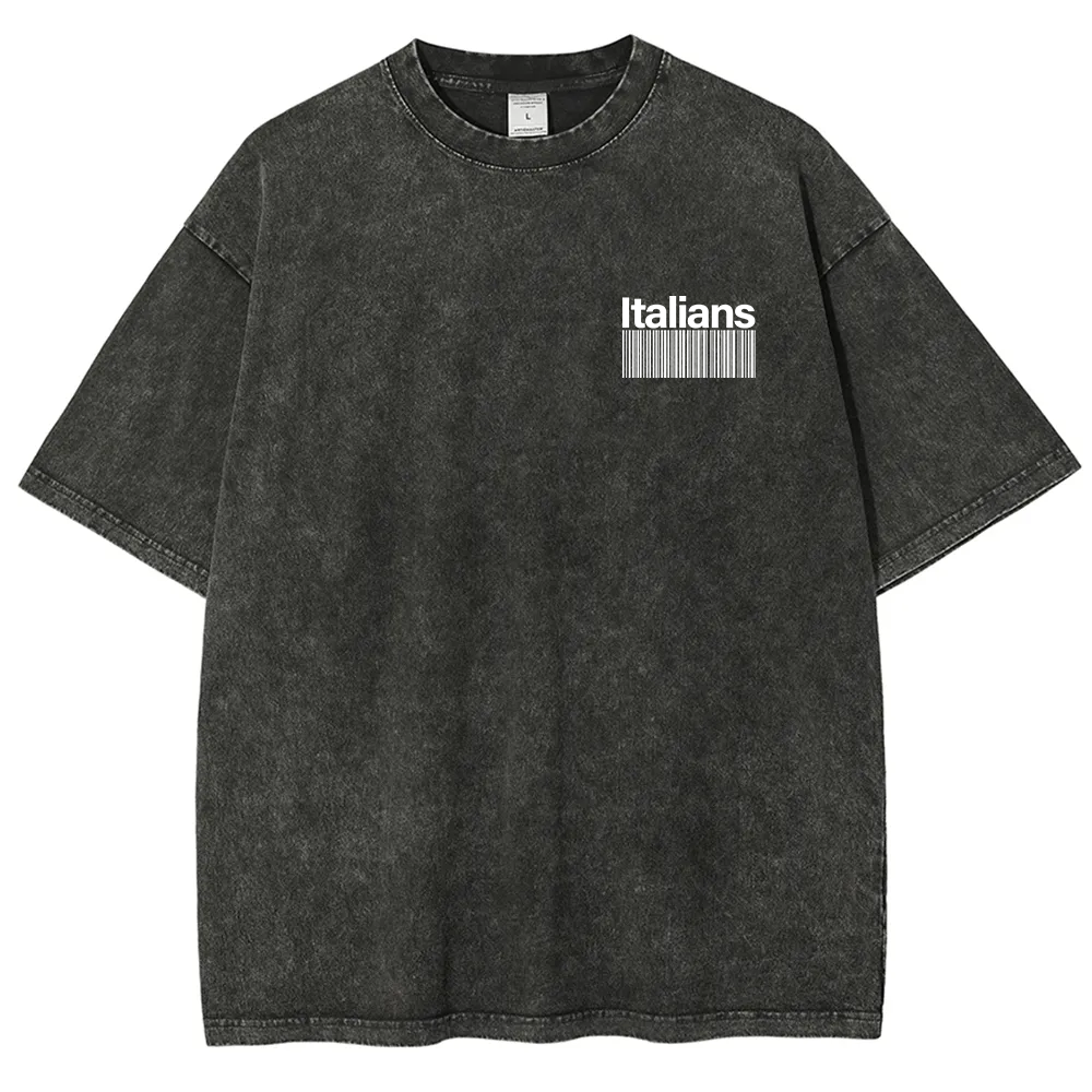 Italians Unisex Fit  Washed T-Shirt