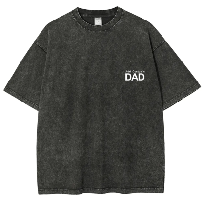 DAD Custom Unisex Fit Washed T-Shirt
