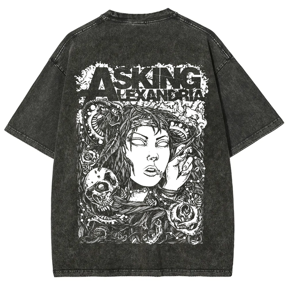 Unisex Vintage Asking Alexandria Band t-Shirt