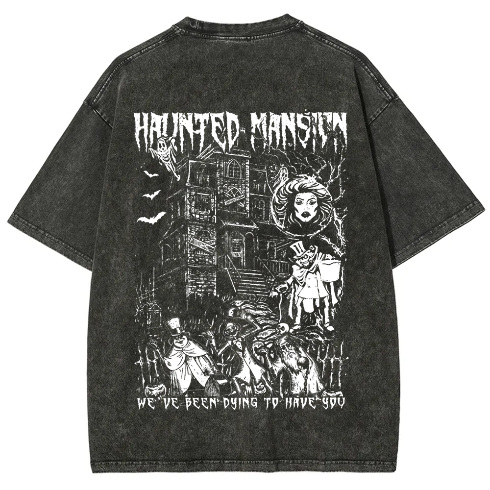 Unisex Vintage  Haunted Mansion Horror Movie t-Shirt