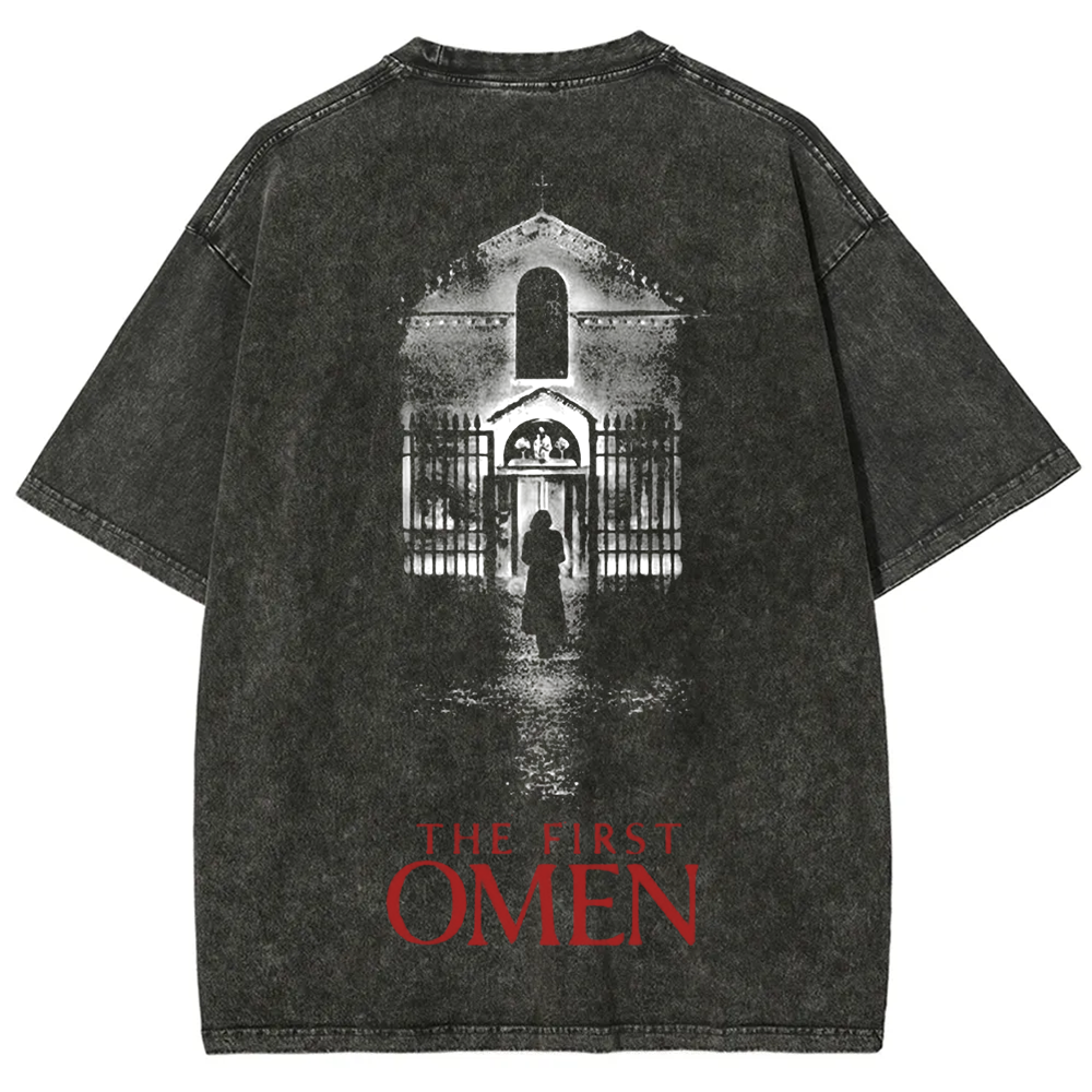 Unisex Vintage The Firts Omen Horror Movie  t-Shirt