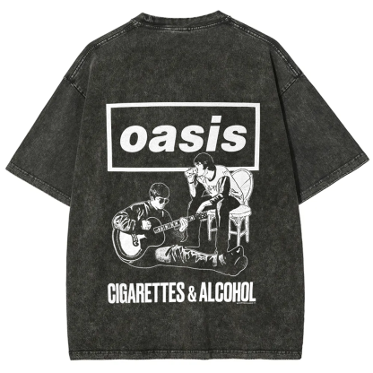 Unisex Vintage Oasis Band t-Shirt