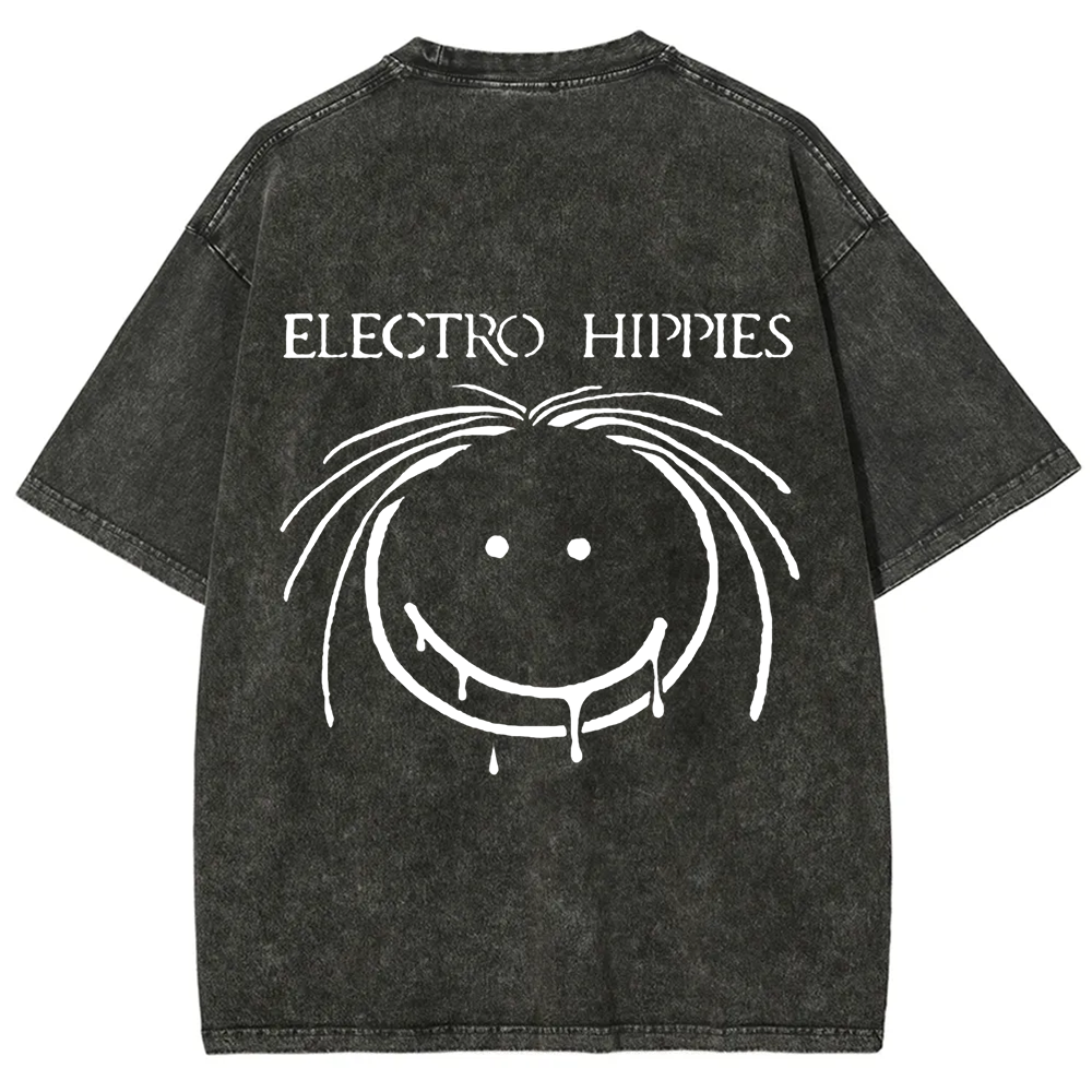 Unisex Vintage Electro Hippies Punk Band  t-Shirt