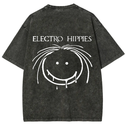 Unisex Vintage Electro Hippies Punk Band  t-Shirt
