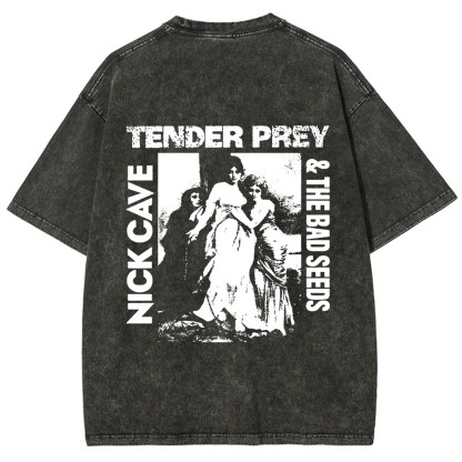 Unisex VintageNick Cave and the Bad Seeds Band Tender Prey Music t-Shirt