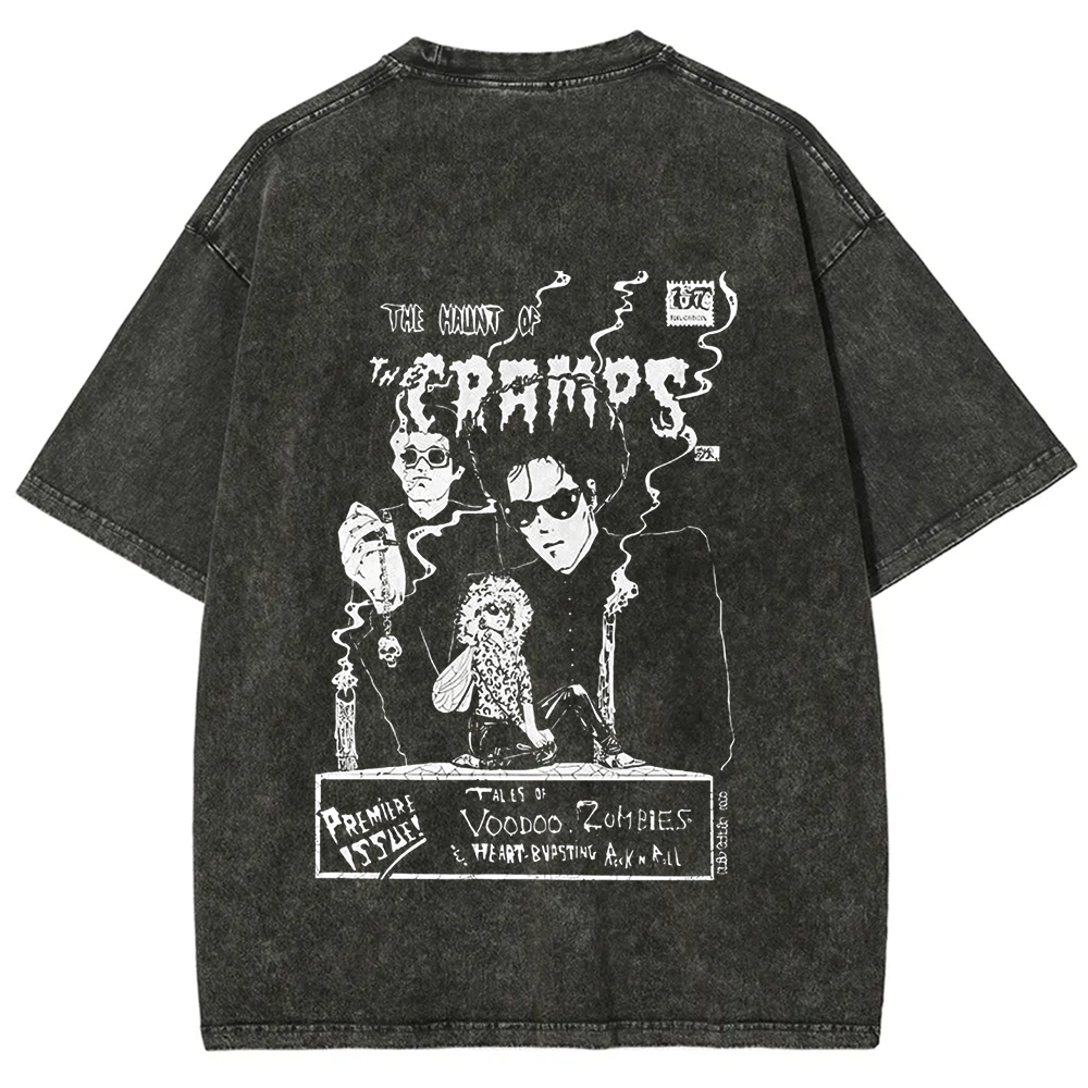 Unisex Vintage The Cramps Rock Band t-Shirt