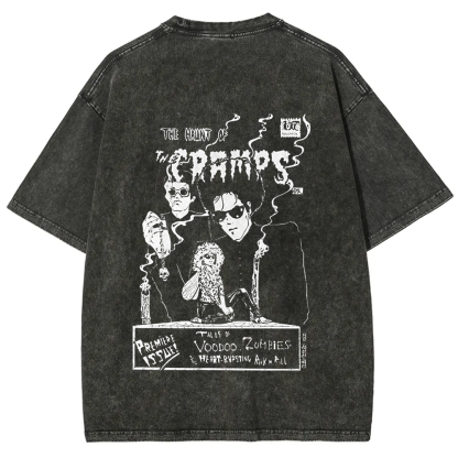 Unisex Vintage The Cramps Rock Band t-Shirt