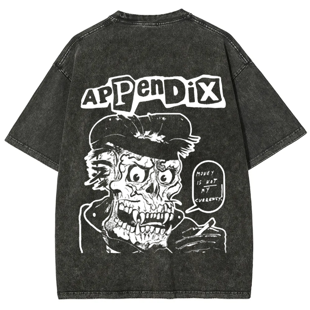 Unisex Vintage Appendix Rock Band  t-Shirt