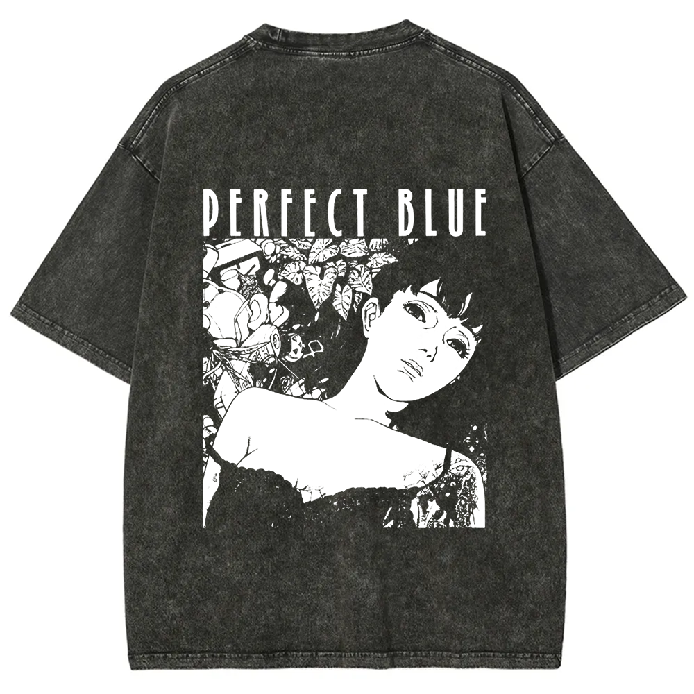 Unisex Vintage  Perfect Blue Horror Movie  t-Shirt