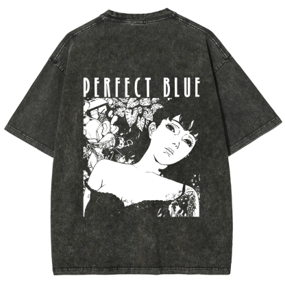 Unisex Vintage  Perfect Blue Horror Movie  t-Shirt