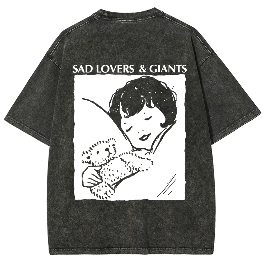 Unisex Vintage  Sad Lovers & Giants Rock Band t-Shirt
