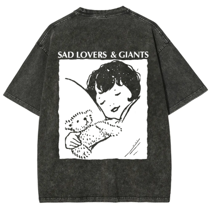 Unisex Vintage  Sad Lovers & Giants Rock Band t-Shirt