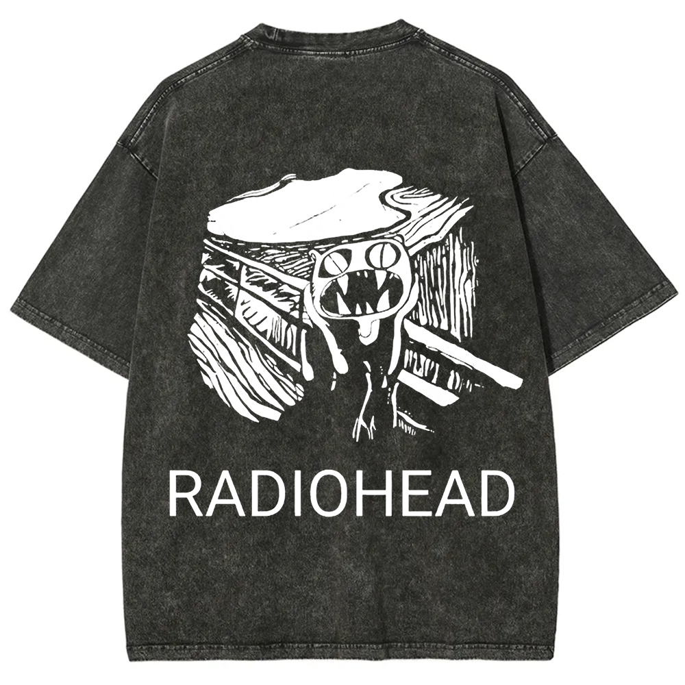 Unisex Vintage  Radiohead Band  t-Shirt
